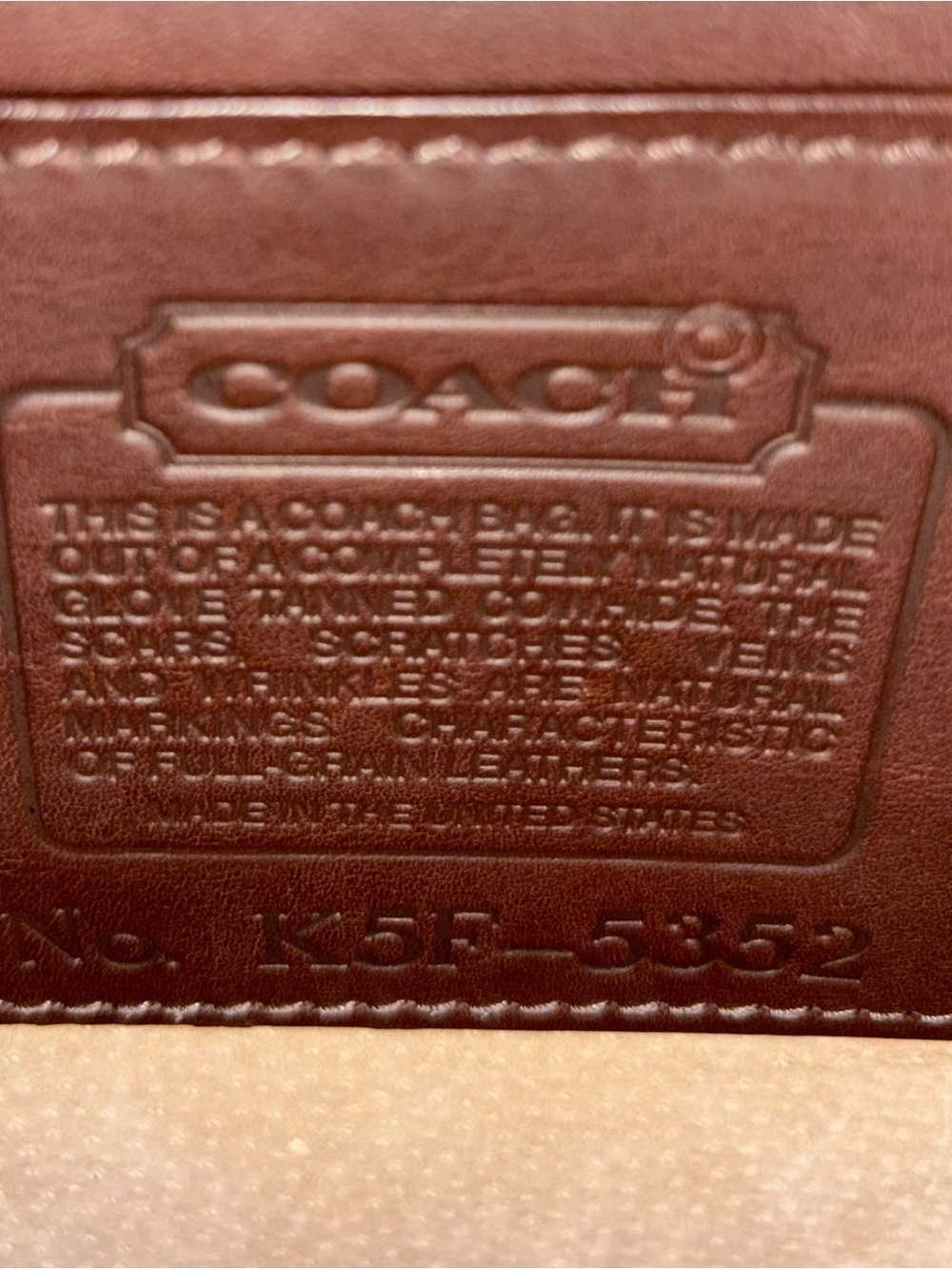 Vintage Coach Courier Brief 5352 Mahogany Leather Briefcase - Picture 10 of 16